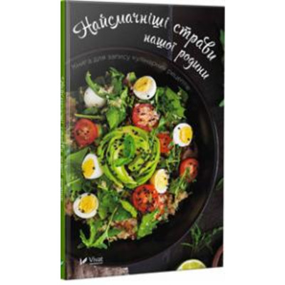 Найсмачніші страви нашої родини Книга для запису кулінарних рецептів Зображення