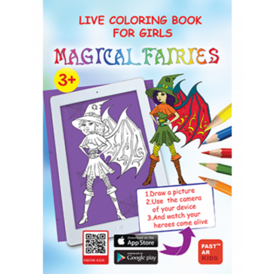 Розмальовка для дівчат «Magical Fairies» Зображення
