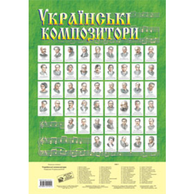 Українські композитори (портрети). Зображення